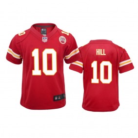 Kansas City Chiefs #10 Tyreek Hill Red Game Jersey - Youth