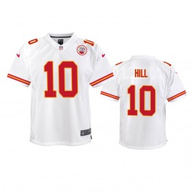 Kansas City Chiefs #10 Tyreek Hill White Game Jersey - Youth