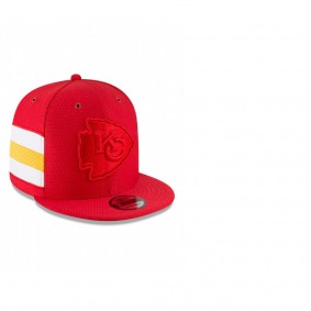 Kansas City Chiefs Red 9FIFTY Snapback Adjustable 2018 Color Rush Hat - Men