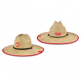 Kansas City Chiefs Natural 2020 NFL Summer Sideline Official Straw Hat