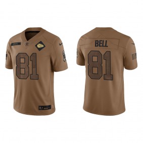 Men's Kansas City Chiefs Blake Bell Brown 2023 NFL Salute To Service Limited Jersey