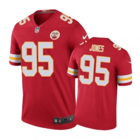 Kansas City Chiefs #95 Chris Jones Nike color rush Red Jersey