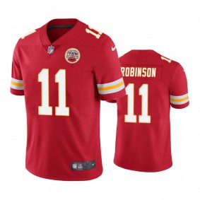 Kansas City Chiefs #11 Men's Red Demarcus Robinson Color Rush Limited Jersey