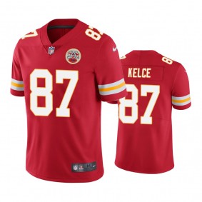 Kansas City Chiefs #87 Men's Red Travis Kelce Color Rush Limited Jersey