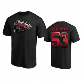 Kansas City Chiefs Anthony Hitchens Black Midnight Mascot Logo T-shirt