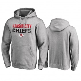 Kansas City Chiefs Ash Iconic Fade Out Pullover Hoodie