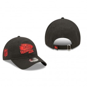 Kansas City Chiefs Black 2022 Sideline Adjustable 9TWENTY Hat