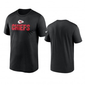 Kansas City Chiefs Black Legend Microtype Performance T-Shirt