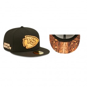 Kansas City Chiefs Black Orange Summer Pop 59FIFTY Fitted Hat