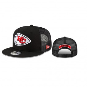 Kansas City Chiefs Black Shade Trucker 9FIFTY Snapback Hat