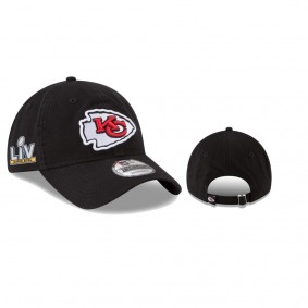 Kansas City Chiefs Black Super Bowl LV Core Classic 9TWENTY Adjustable Hat