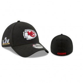 Kansas City Chiefs Black Super Bowl LV Team Classic 39THIRTY Hat