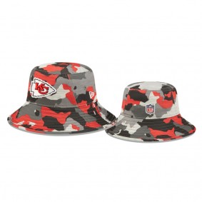 Kansas City Chiefs Camo 2022 NFL Training Camp Bucket Hat