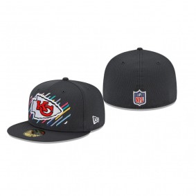 Kansas City Chiefs Charcoal 2021 NFL Crucial Catch 59FIFTY Fitted Hat