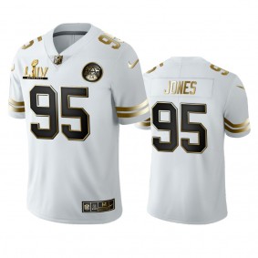 Chris Jones Chiefs White Super Bowl LIV Golden Edition Jersey