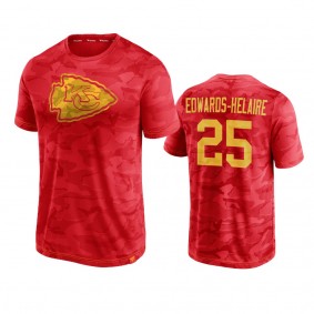 Kansas City Chiefs Clyde Edwards-Helaire Red Camo Jacquard T-Shirt