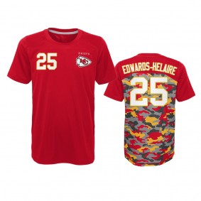 Kansas City Chiefs Clyde Edwards-Helaire Red Extra Yardage T-Shirt