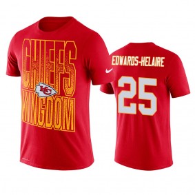 Kansas City Chiefs Clyde Edwards-Helaire Red Local Verbiage Performance T-Shirt