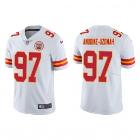 Men's Kansas City Chiefs Felix Anudike-Uzomah White 2023 NFL Draft Vapor Limited Jersey