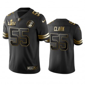 Frank Clark Chiefs Black Super Bowl LIV Golden Edition Jersey