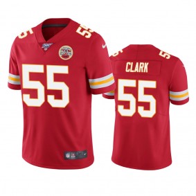 Kansas City Chiefs Frank Clark Red 100th Season Vapor Limited Jersey