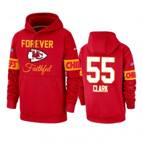 Kansas City Chiefs Frank Clark Red Forever Faithful 100 Seasons Hoodie
