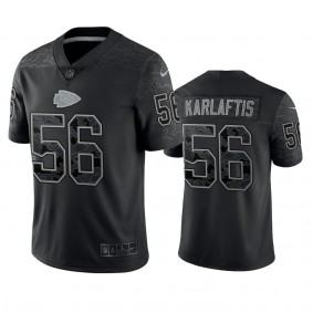 Kansas City Chiefs George Karlaftis Black Reflective Limited Jersey