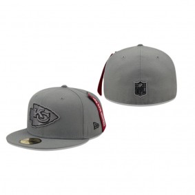 Kansas City Chiefs Gray Alpha Industries 59FIFTY Fitted Hat