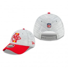 Kansas City Chiefs Gray Red 2021 NFL Training Camp 9FORTY Adjustable Hat