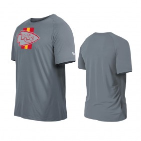 Kansas City Chiefs Gray Training Camp Raglan T-Shirt
