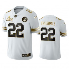 Juan Thornhill Chiefs White Super Bowl LIV Golden Edition Jersey
