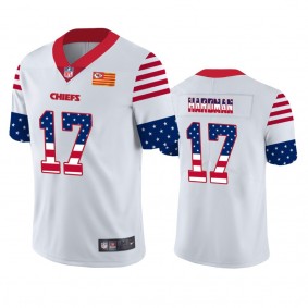 Mecole Hardman Kansas City Chiefs White Stars & Stripes Independence Day Jersey