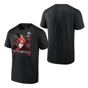 Men's Kansas City Chiefs Patrick Mahomes Black Super Bowl LVII MVP Crucial T-Shirt
