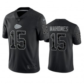 Kansas City Chiefs Patrick Mahomes Black Reflective Limited Jersey