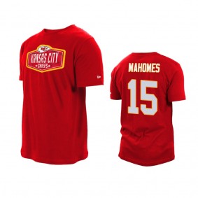 Kansas City Chiefs Patrick Mahomes Red 2021 NFL Draft Hook T-Shirt