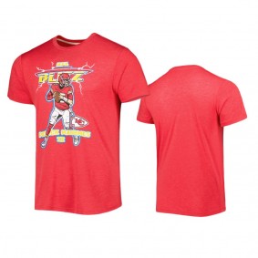 Kansas City Chiefs Patrick Mahomes Red NFL Blitz Homage T-Shirt
