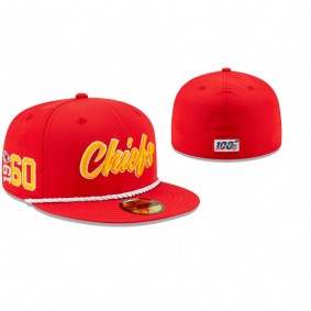 Kansas City Chiefs Red 2019 NFL Sideline Home 1960s 59FIFTY Fitted Hat
