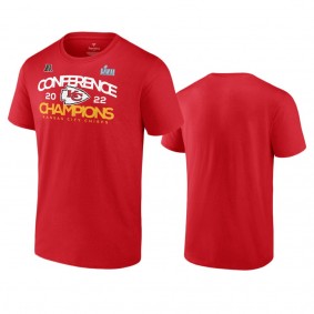 Kansas City Chiefs Red 2022 AFC Champions Shadow Cast T-Shirt
