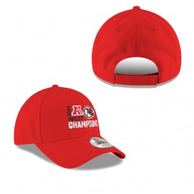 Men's Kansas City Chiefs Red 2023 AFC West Division Champions 9FORTY Adjustable Hat