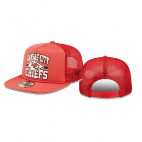 Kansas City Chiefs Red A-Frame 9FIFTY Snapback Trucker Hat