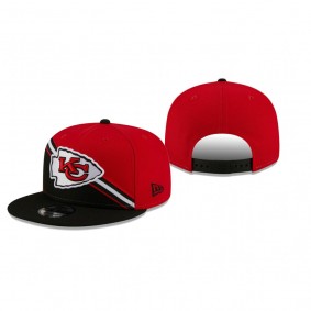 Kansas City Chiefs Red Black Color Cross 9FIFTY Snapback Hat