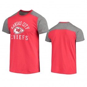 Kansas City Chiefs Red Gray Field Goal Slub T-Shirt