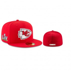 Kansas City Chiefs Red Super Bowl LV 59FIFTY Fitted Hat