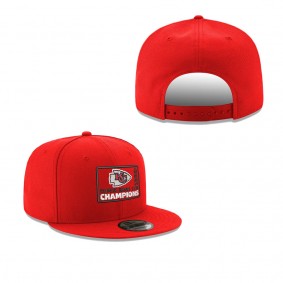 Men's Kansas City Chiefs Red Super Bowl LVII Champions Chevron 9FIFTY Snapback Hat