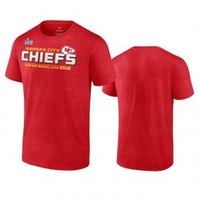 Kansas City Chiefs Red Super Bowl LVII Vivid Striations T-Shirt