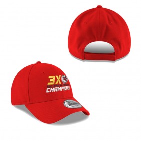 Men's Kansas City Chiefs Red Three-Time Super Bowl Champions 9FORTY Adjustable Hat