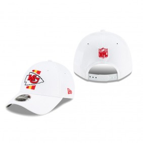 Kansas City Chiefs White 2021 NFL Training Camp 9FORTY Adjustable Hat