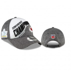Kansas City Chiefs White Gray 2020 AFC Champions Trophy Collection Hat