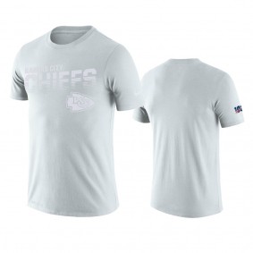 Kansas City Chiefs White NFL 100 2019 Sideline Platinum Performance T-Shirt