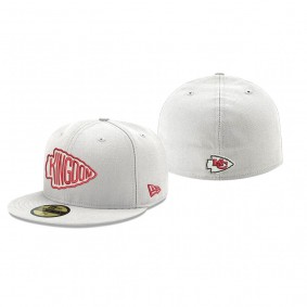 Kansas City Chiefs White Omaha Kingdom 59FIFTY Fitted Hat